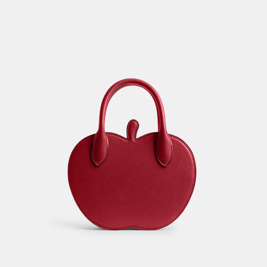 Bolsa Cruzada COACH Apple Mujer Rojas | KGUQVL-238