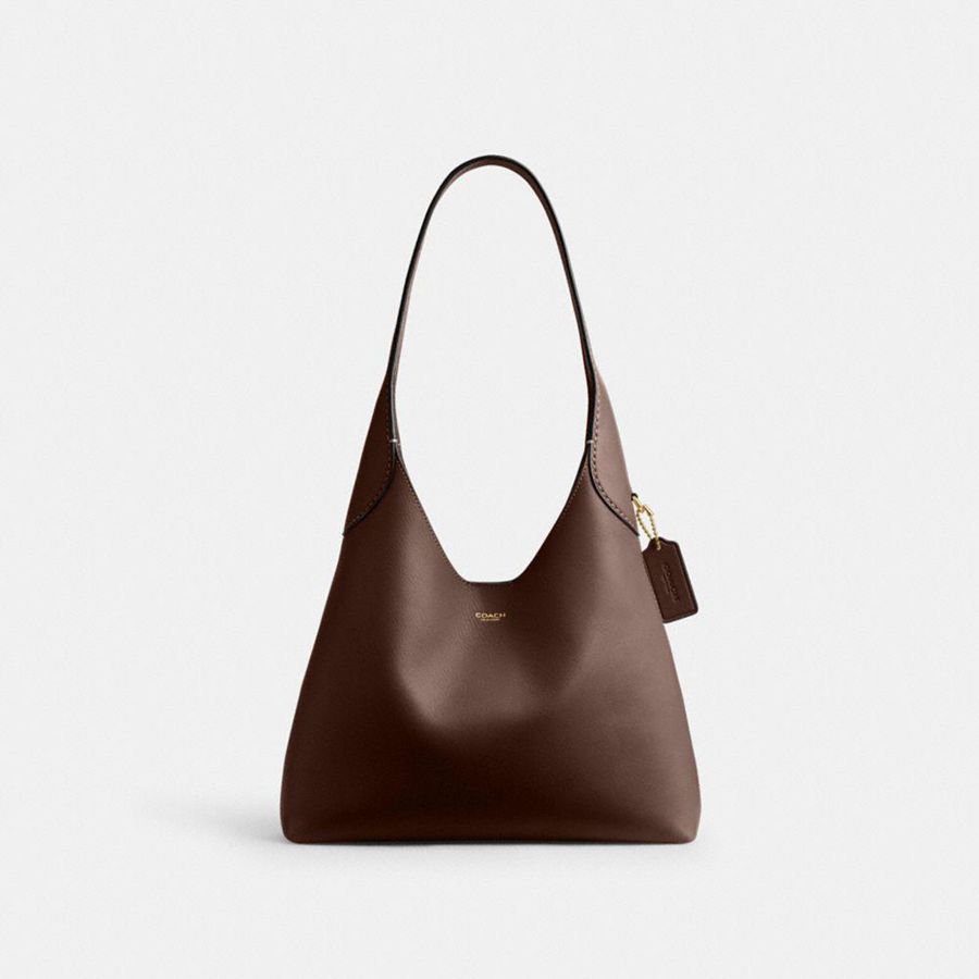 Bolsa de Hombro COACH Brooklyn 28 Mujer Marrones | UFPQBL-291
