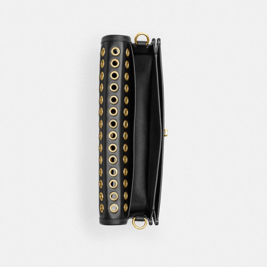 Bolso Hobo COACH Dinky With Grommets Mujer Negras | SPLNBV-406