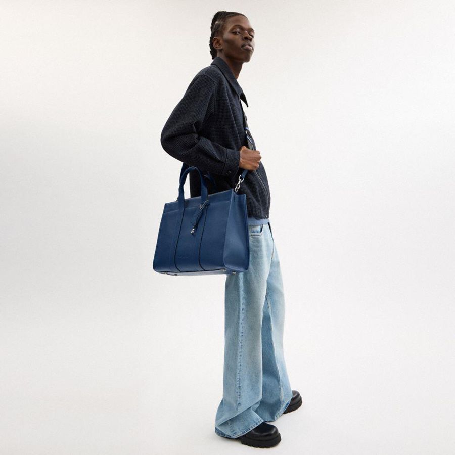 Bolso Tote COACH Wesley Hombre Azules | TACGWK-205