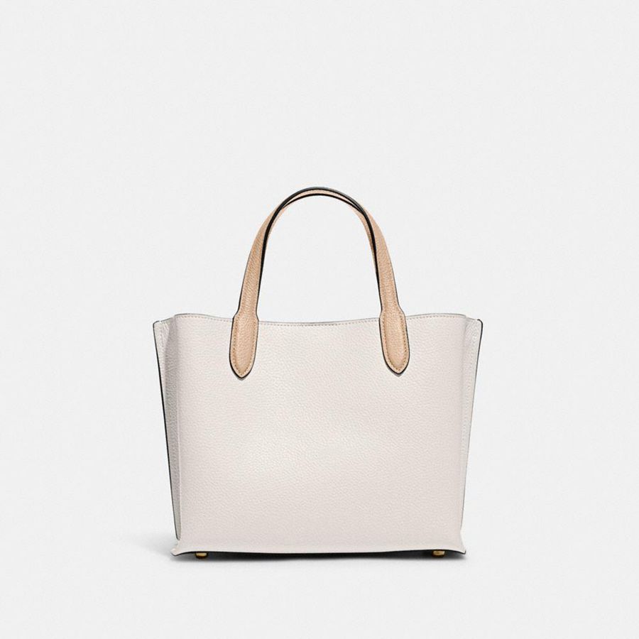 Bolso Tote COACH Willow 24 In Colorblock Mujer Blancas | EDKHQP-052