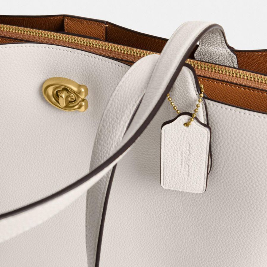 Bolso Tote COACH Willow Work Tote 38 Mujer Blancas | SHGADC-932