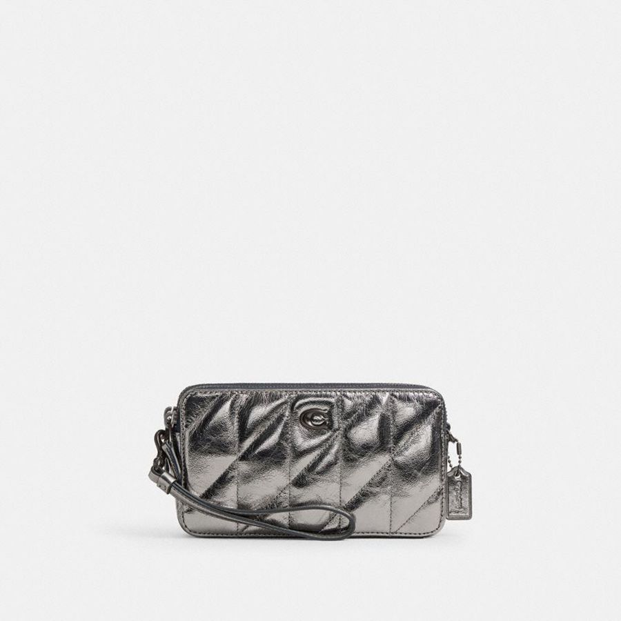 Bolsos De Mano COACH Kira Crossbody With Quilting Mujer Plateadas | RSOLYB-948