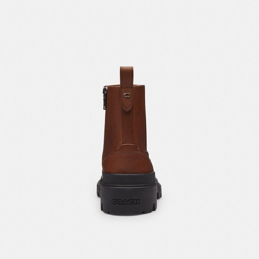 Botas COACH Caiden Hombre Marrones | UQCIEL-374