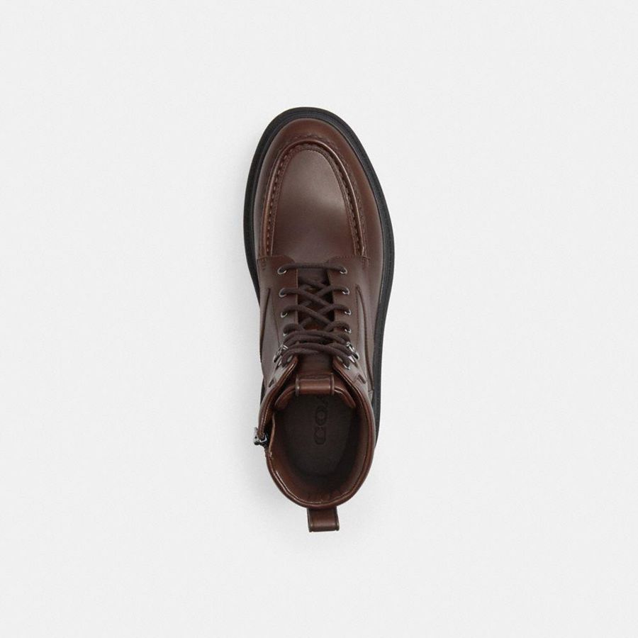 Botas COACH Connor Hombre Marrones | KASDUI-361