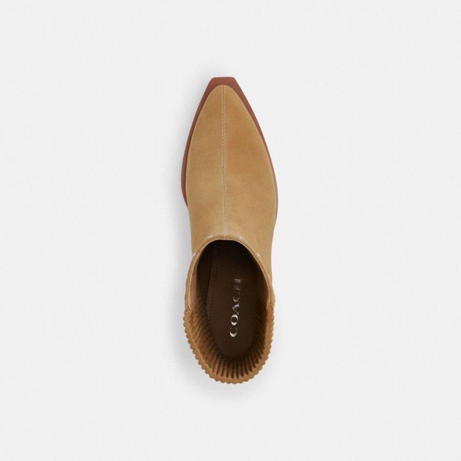 Botas COACH Prestynie With Rivets Mujer Marrones | BZHAQO-293