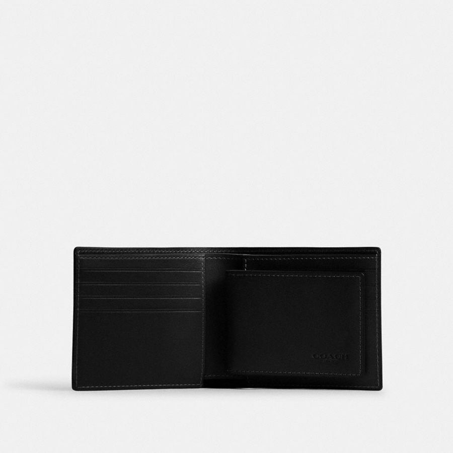 Cartera COACH 3 In 1 Hombre Negras | QRHAUP-263