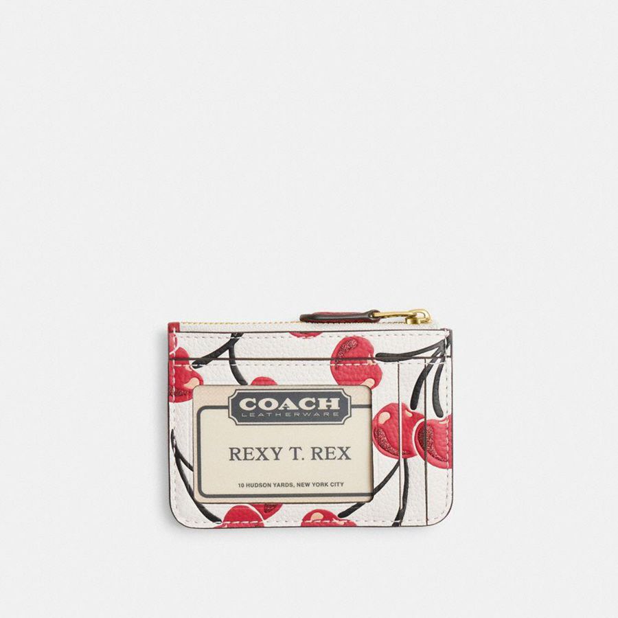 Cartera COACH Essential Mini Id Card Case With Crystal Mujer Negras | XRJNIZ-378