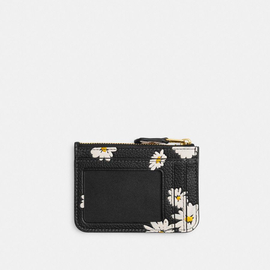 Cartera COACH Essential Mini Id Card Case With Crystal Mujer Negras | XRJNIZ-378