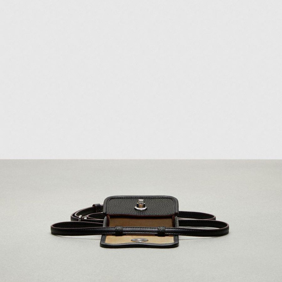 Cartera COACH Wavy In Coachtopia Leather Mujer Negras | DLTAPM-516