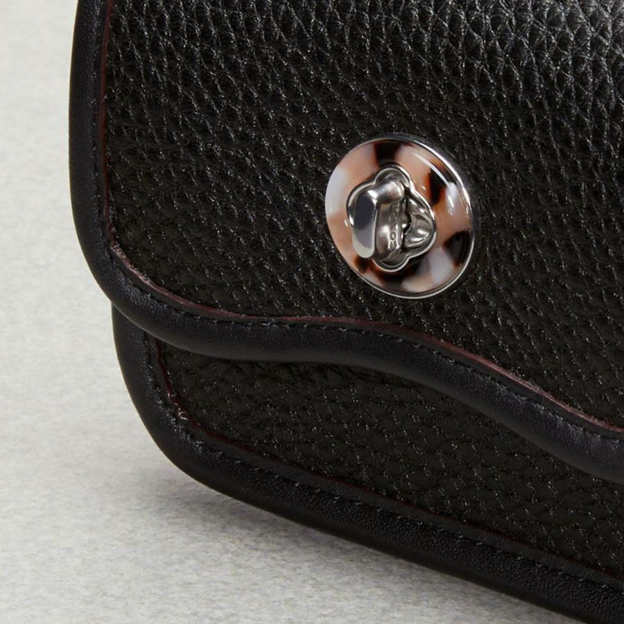 Cartera COACH Wavy In Coachtopia Leather Mujer Negras | DLTAPM-516