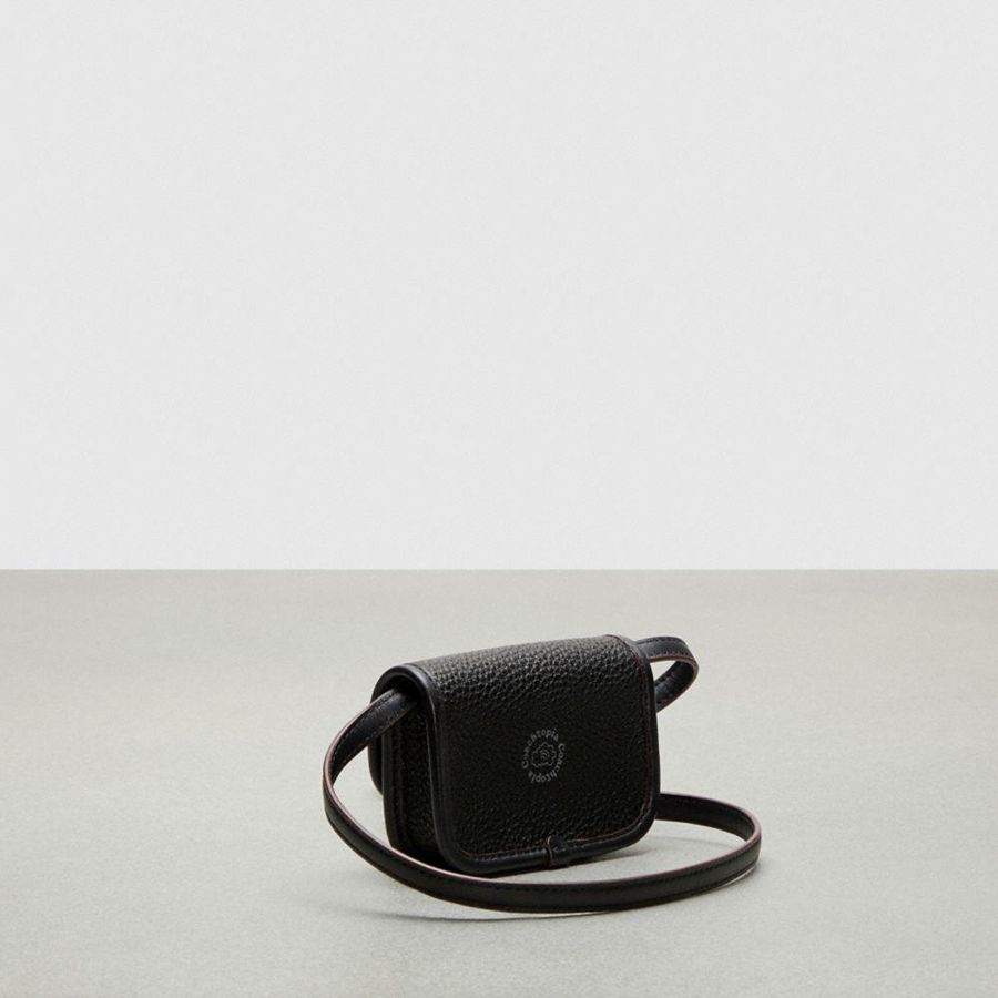 Cartera COACH Wavy In Coachtopia Leather Mujer Negras | DLTAPM-516