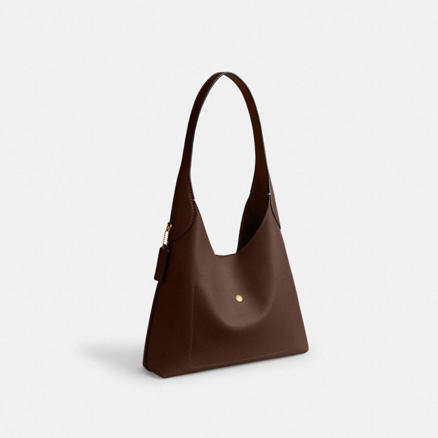 Charms COACH Brooklyn Shoulder Bag 28 With And Strap Mujer Doradas | HIXVNL-283