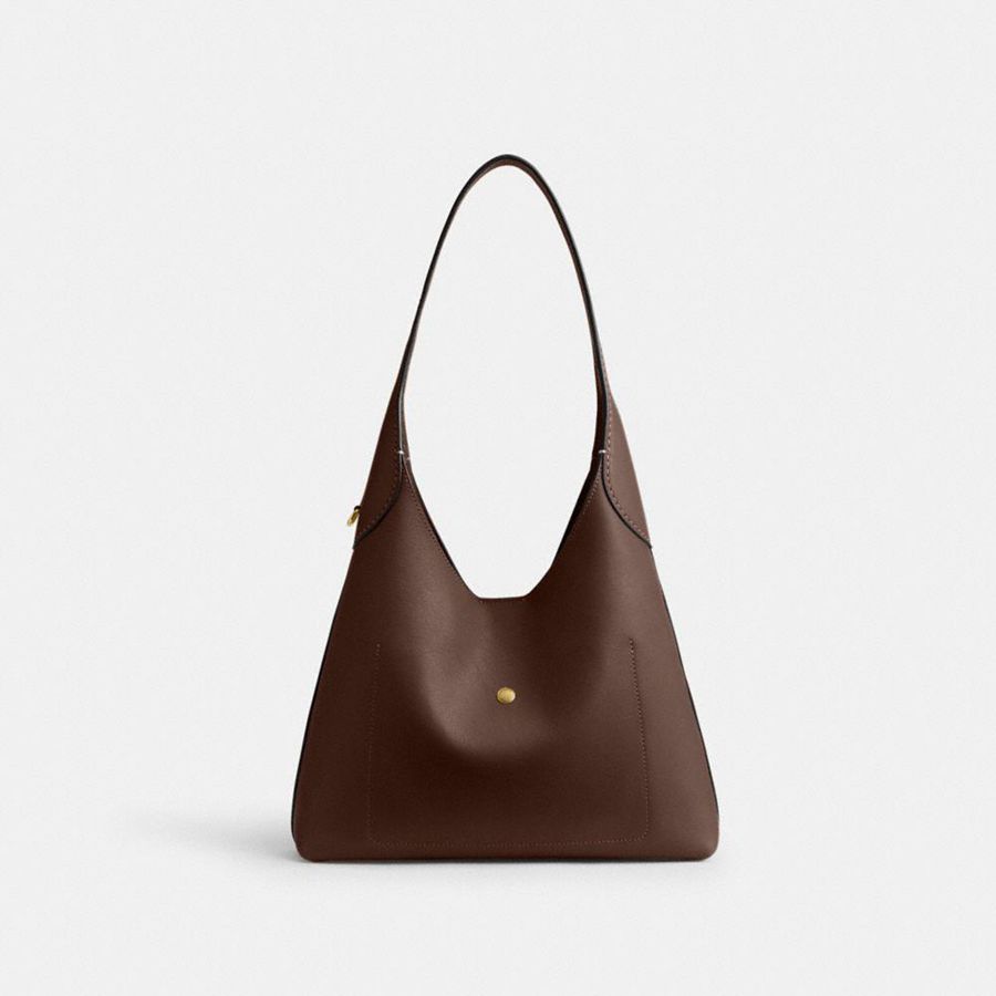 Charms COACH Brooklyn Shoulder Bag 28 With And Strap Mujer Doradas | HIXVNL-283