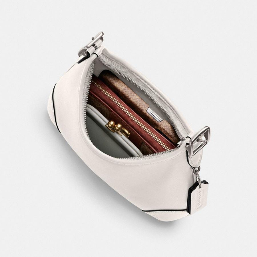 Charms COACH Hamptons Hobo Bag With And Strap Mujer Plateadas | FMZISJ-384