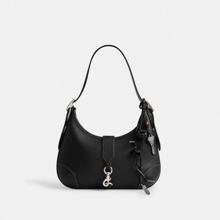 Charms COACH Heritage Bag Mujer Negras | KMRCFT-790