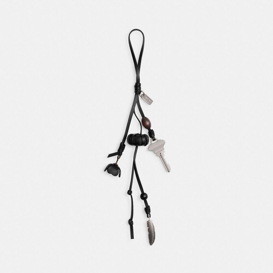 Charms COACH Heritage Bag Mujer Negras | KMRCFT-790