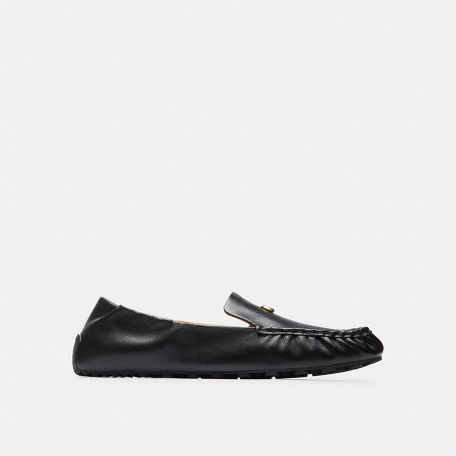 Mocasines COACH Ronnie Mujer Negras | ZGTHXW-296