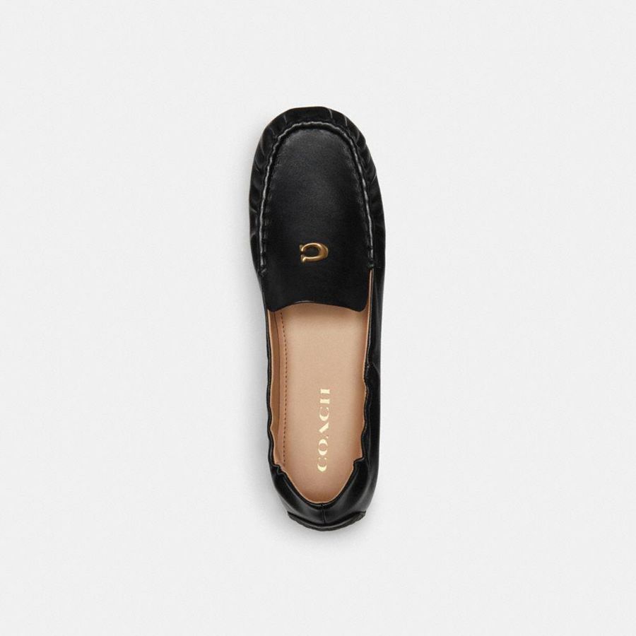 Mocasines COACH Ronnie Mujer Negras | ZGTHXW-296
