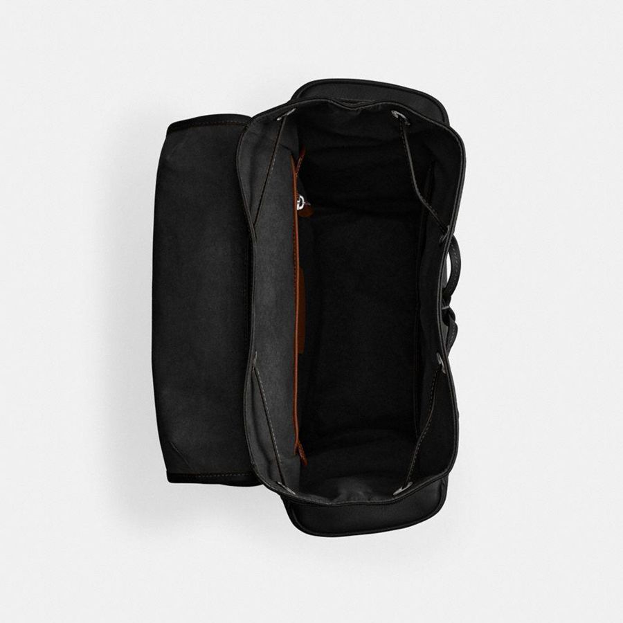 Mochila COACH Hitch Hombre Negras | BFXIND-742