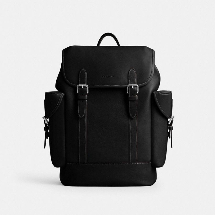 Mochila COACH Hitch Hombre Negras | BFXIND-742