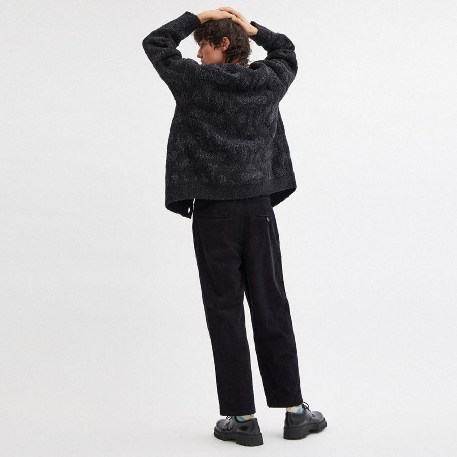 Pantalon COACH Corduroy Hombre Negras | OHJVPA-837