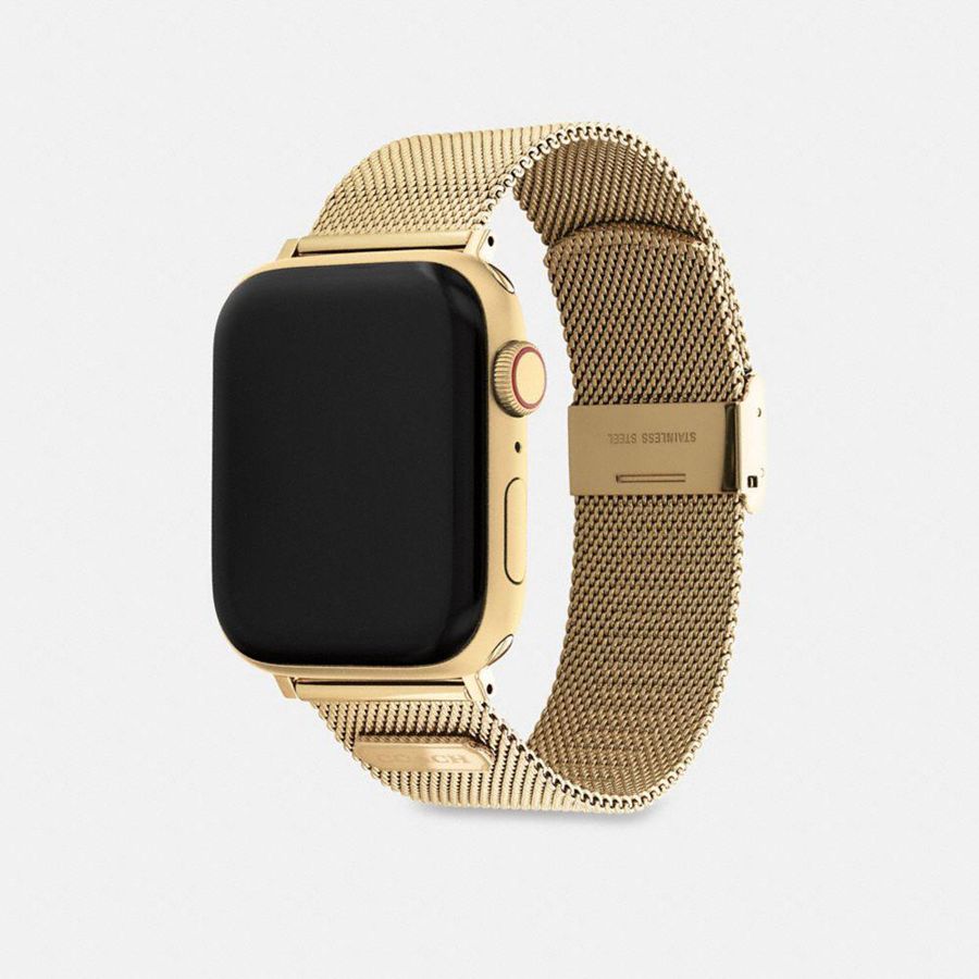 Relojes COACH Apple® Strap, 42 Mm And 44 Mm Hombre Doradas | ACVJOD-240