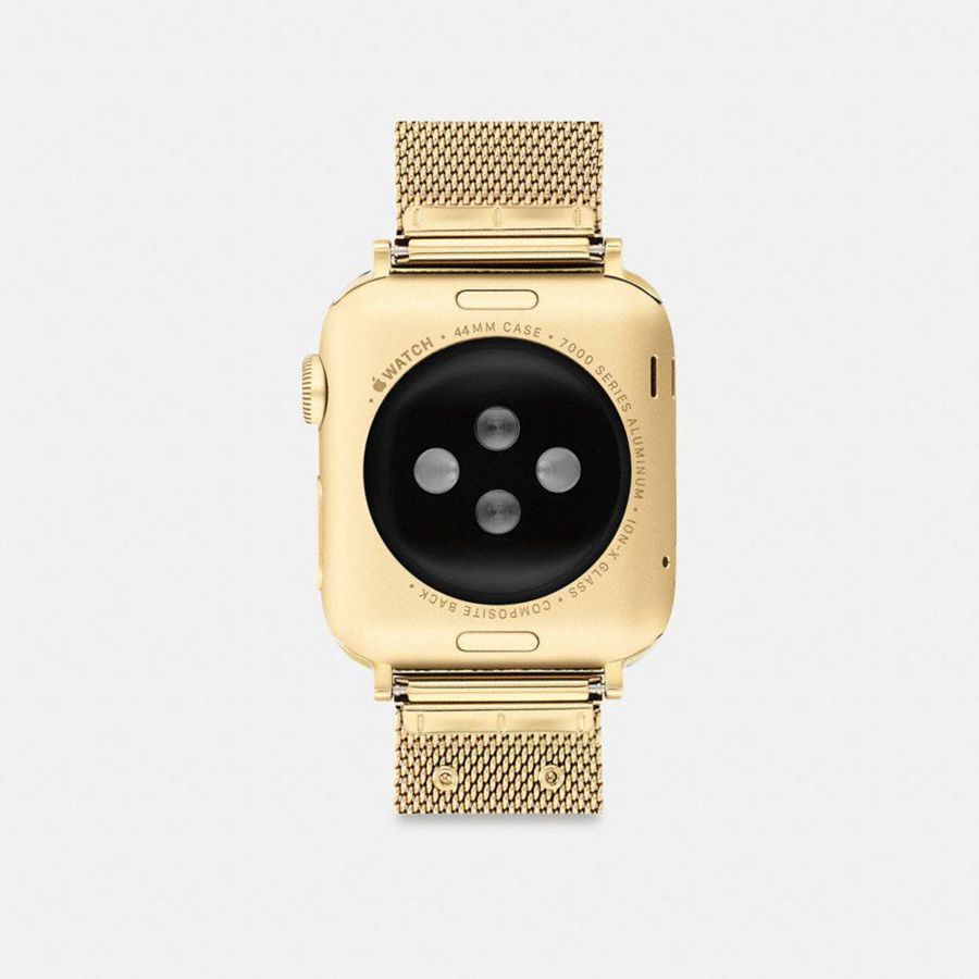 Relojes COACH Apple® Strap, 42 Mm And 44 Mm Hombre Doradas | ACVJOD-240
