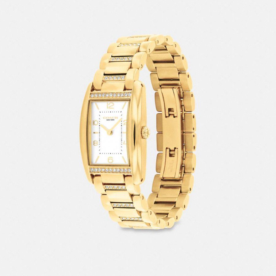 Relojes COACH Reese, 35 Mm X 24 Mm Mujer Doradas | ETQGHJ-673