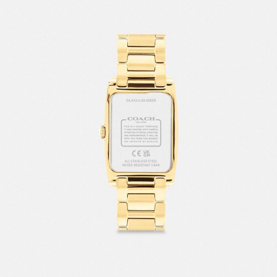 Relojes COACH Reese, 35 Mm X 24 Mm Mujer Doradas | ETQGHJ-673