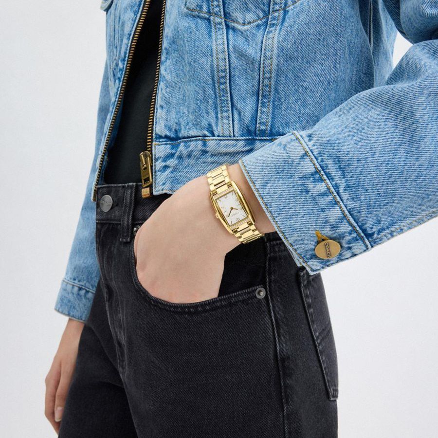 Relojes COACH Reese, 35 Mm X 24 Mm Mujer Doradas | ETQGHJ-673